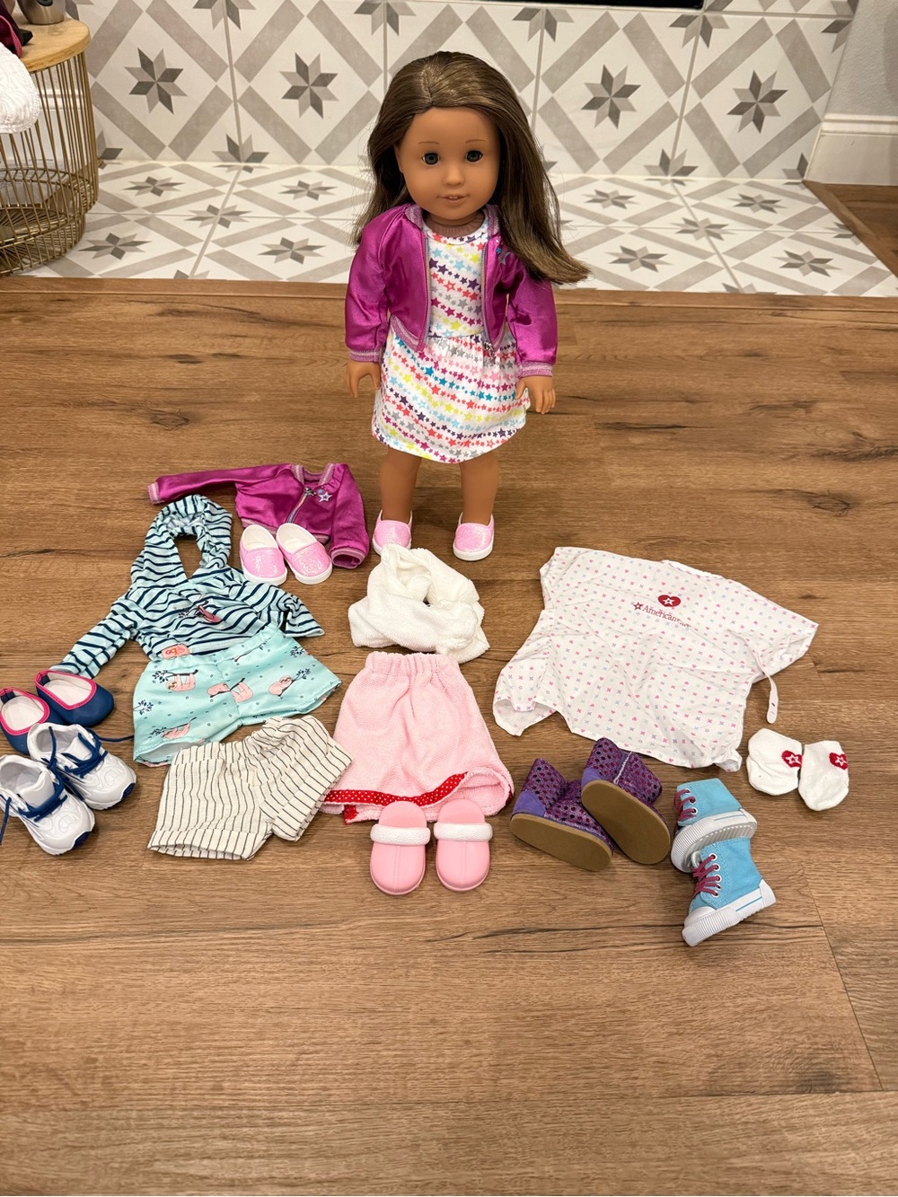American Girl Doll Truly Me Doll #79 and Clothing Lot